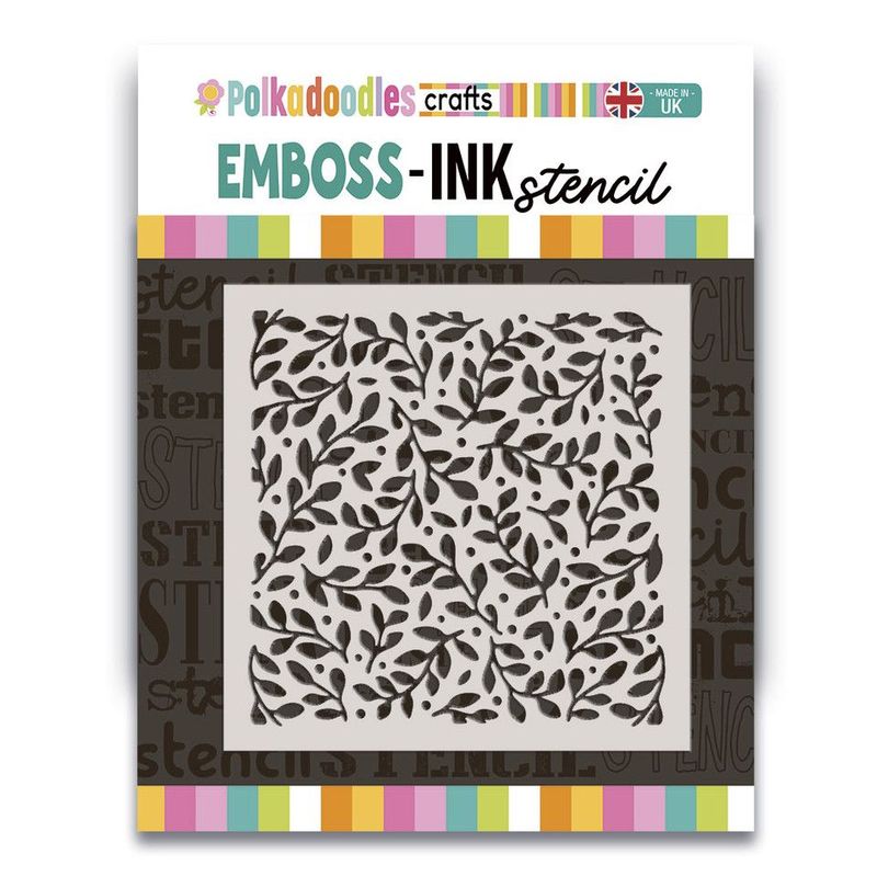 Berry Background  6x6 Emboss-ink stencil Berry Background  6x6 Emboss-ink stencil