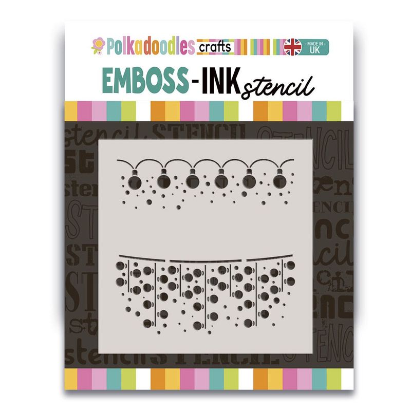 Twinkling Lights 6x6 Stencil