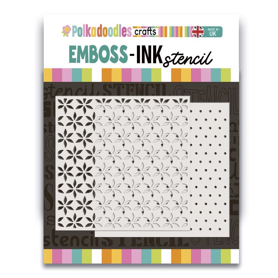 Poinsettia Dot 2 layering stencil 6x6 Poinsettia Dot 2 layering stencil 6x6