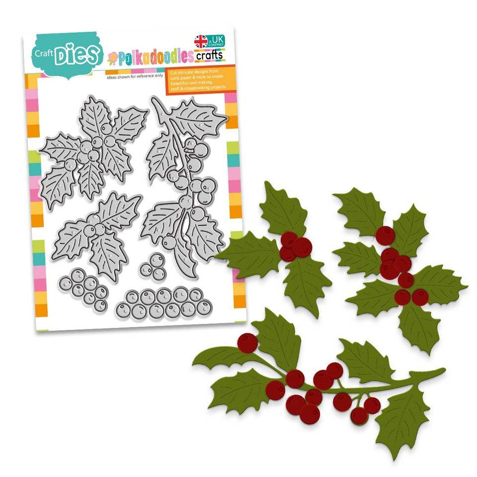 Holly Berry Craft Die set 6x4 Holly Berry Craft Die set 6x4