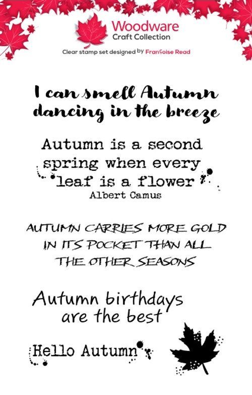 Autumn Greetings A7 Clear Stamp Set Autumn Greetings A7 Clear Stamp Set