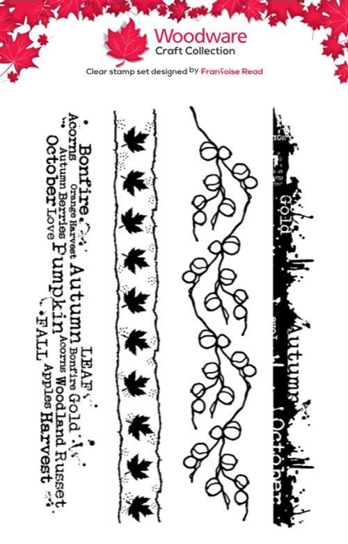 Autumn Borderss A6 Clear Stamp Set