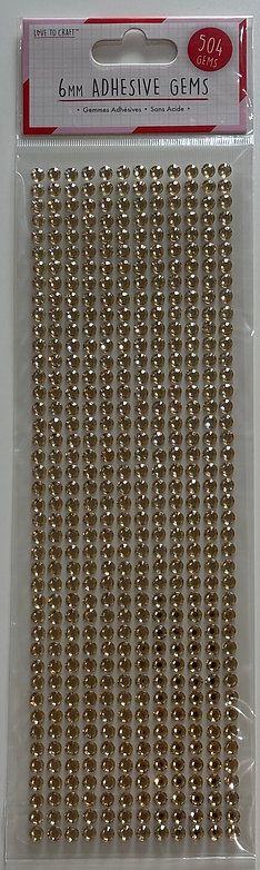 6mm Gold Gems 504  pcs