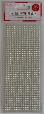 3mm  Ivory Adhesive Pearls 800 pcs