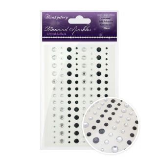 Crystal and black Crystal and black