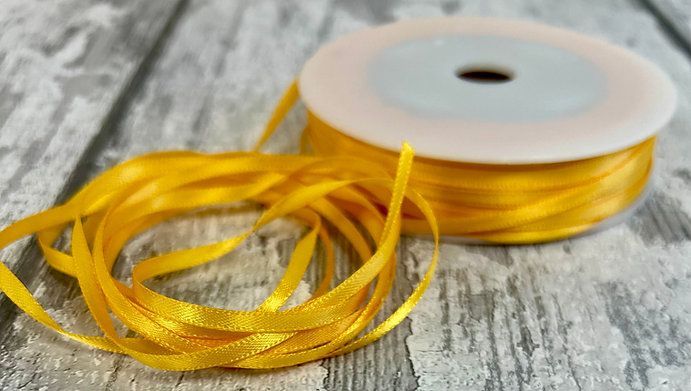 Rustic Orange Double Sided Satin Ribbon 3mm wide Rustic Orange Double Sided Satin Ribbon 3mm wide