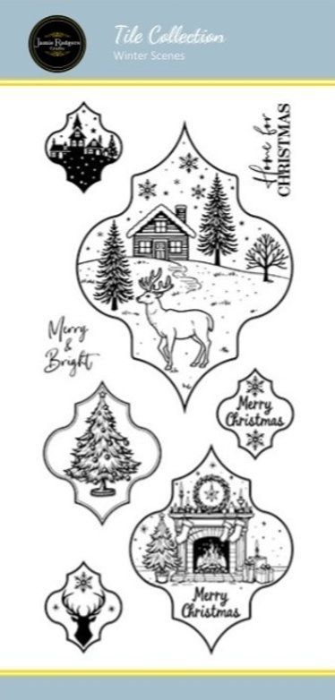 Winter Scenes DL Stamp Winter Scenes DL Stamp