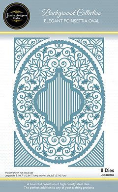 Elegant Oval Poinsettia Die Set Elegant Oval Poinsettia Die Set