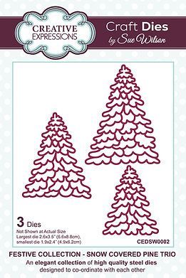 Snowy Covered Pine Trio Snowy Covered Pine Trio