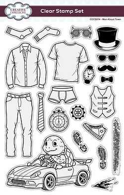 Man about Town A5  Clear Stamp