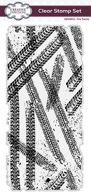 Tyre Tracks   DL Clear Stamp