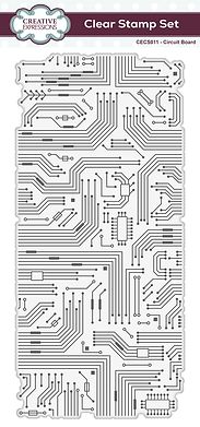 Circuit Board   DL Clear Stamp