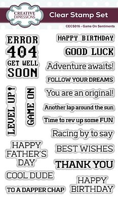 Game On Clear Stamp Game On Clear Stamp