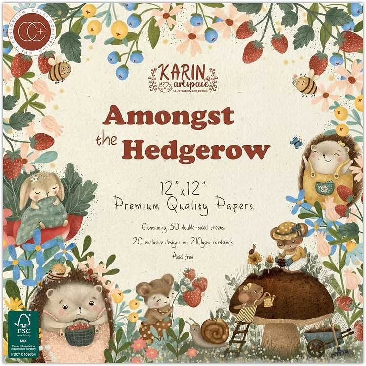 Amongst the Hedgerow 12x12 Premium Paper pad.