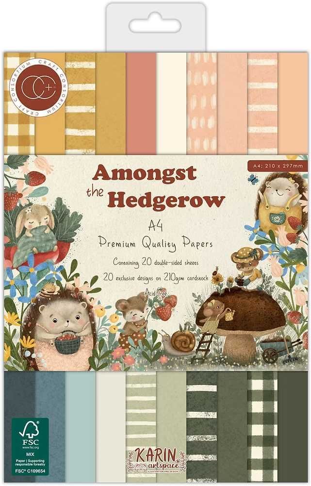 Amongst the Hedgerow A4  Premium Paper pad.