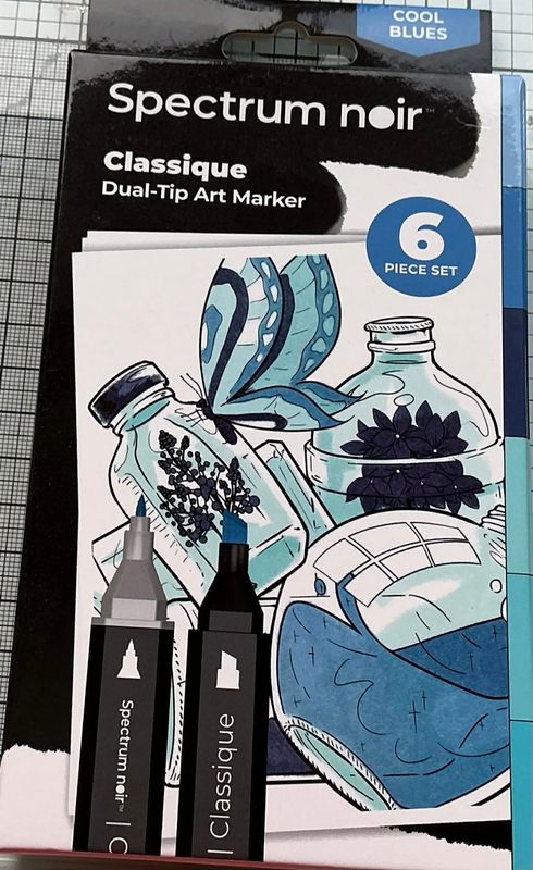 Cool Blues Marker pens from Crafters Companion x 6 Cool Blues Marker pens from Crafters Companion x 6