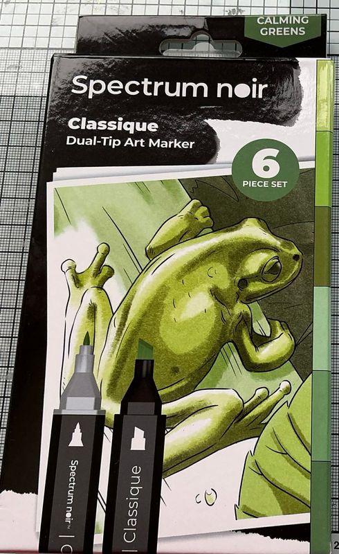 Calming Greens Marker pens from Crafters Companion x 6 Calming Greens Marker pens from Crafters Companion x 6