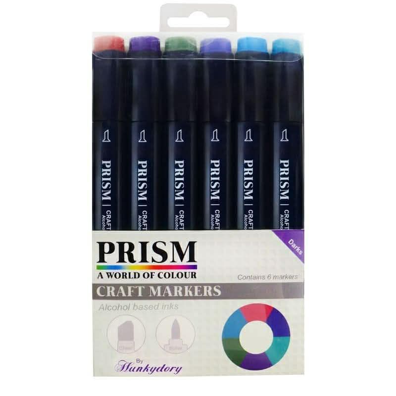 Set of 6 Dark Colousr Prism Alcohol Pens Set of 6 Dark Colousr Prism Alcohol Pens