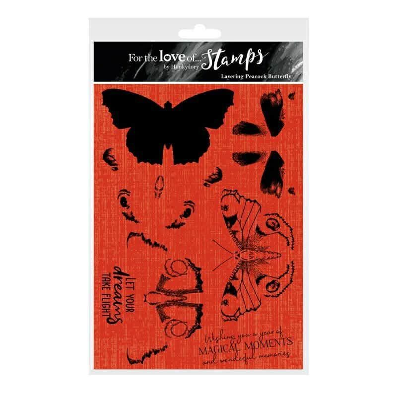 Layering Peacock Butterfly Stamp Layering Peacock Butterfly Stamp