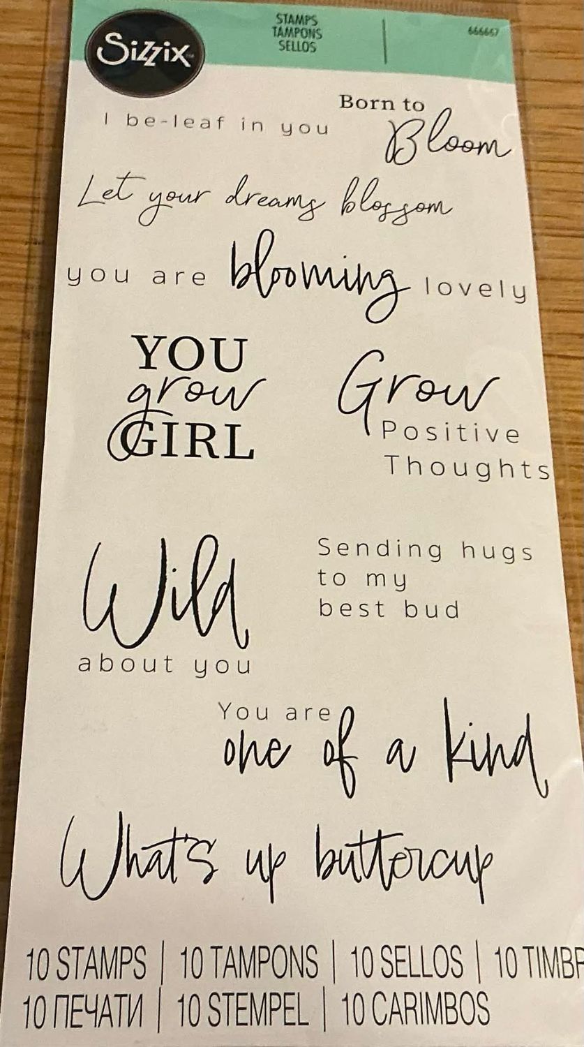 Born to Bloom by Sizzix Pk 10 Stamps Born to Bloom by Sizzix Pk 10 Stamps