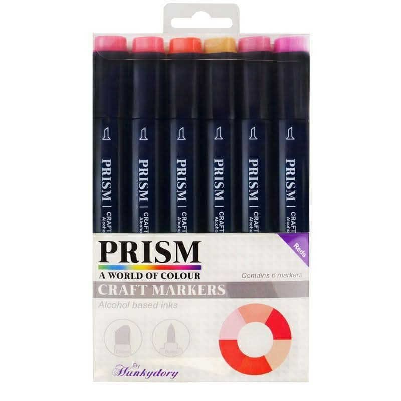 Set of 6 shades of Red Prism Alcohol Pens Set of 6 shades of Red Prism Alcohol Pens