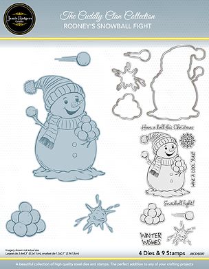 Rodney's Snowball fight Stamp and Die Collection Rodney's Snowball fight Stamp and Die Collection
