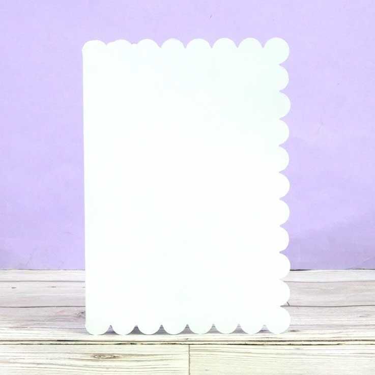 A5pk of 10 Cards and envelopes Scallop Edge A5pk of 10 Cards and envelopes Scallop Edge