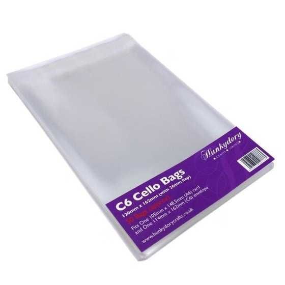 C6 Cello Bags from Hunkydory Pack of 50