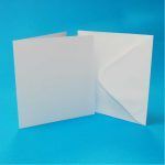 Scallop Edge Card and Envelope Pack of 50 5x5
