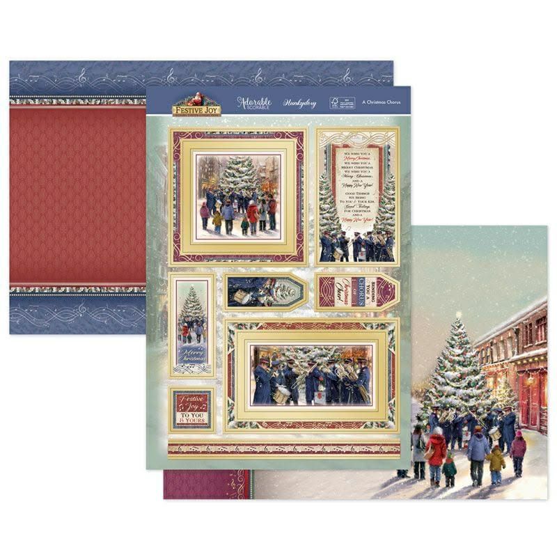 Christmas Chorus Luxury Card Topper Christmas Chorus Luxury Card Topper