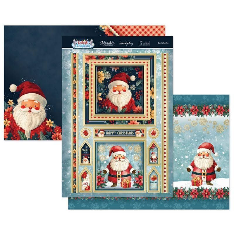 Santa Smiles Luxury Card Topper Santa Smiles Luxury Card Topper