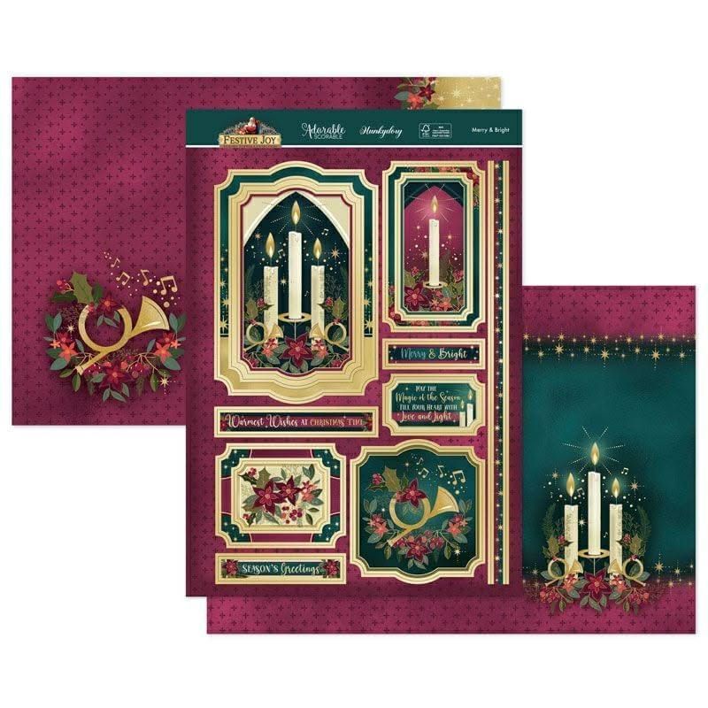 Merry and Bright Luxury Card Topper Merry and Bright Luxury Card Topper