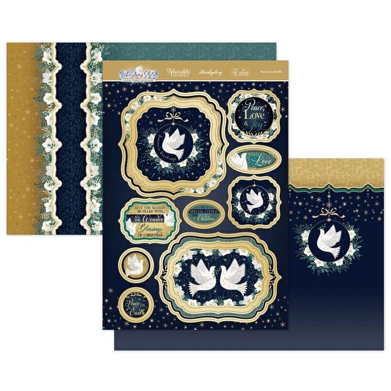 Peace on Earth Luxury Card Topper Peace on Earth Luxury Card Topper