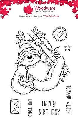 Woodware Party Animal A6 Stamp Set Woodware Party Animal A6 Stamp Set