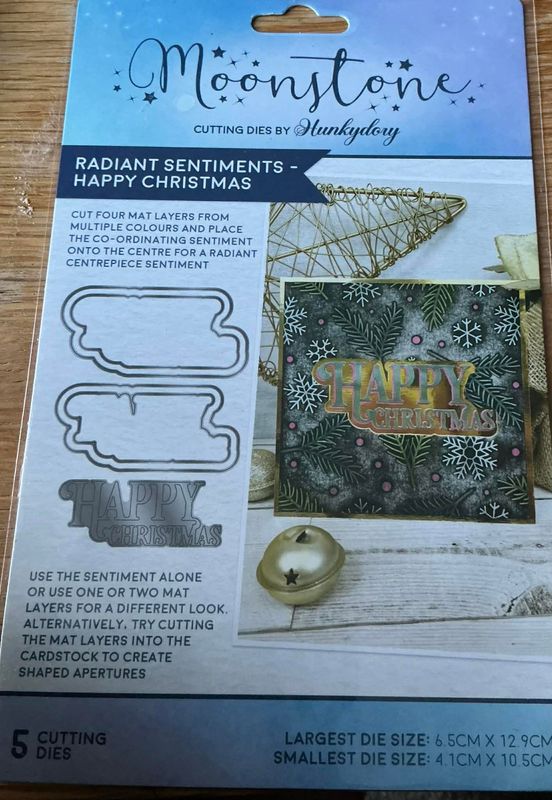 Moonstone Die  Happy Christmas