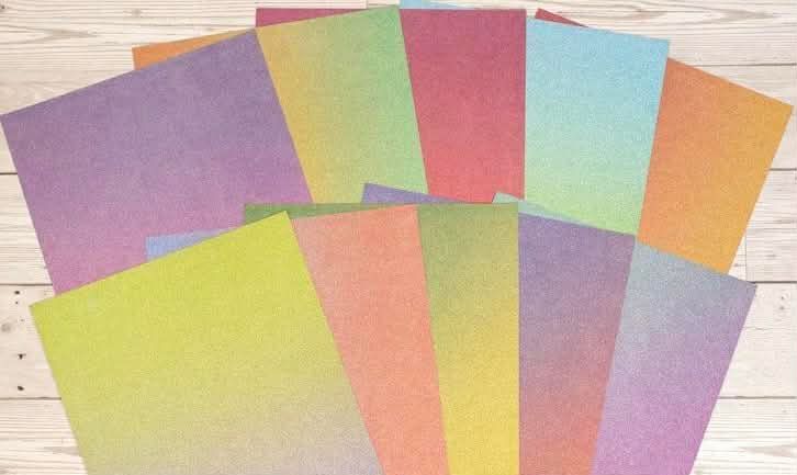 Diamond Sparkles Ombre Shimmer Card A4 10 sheets