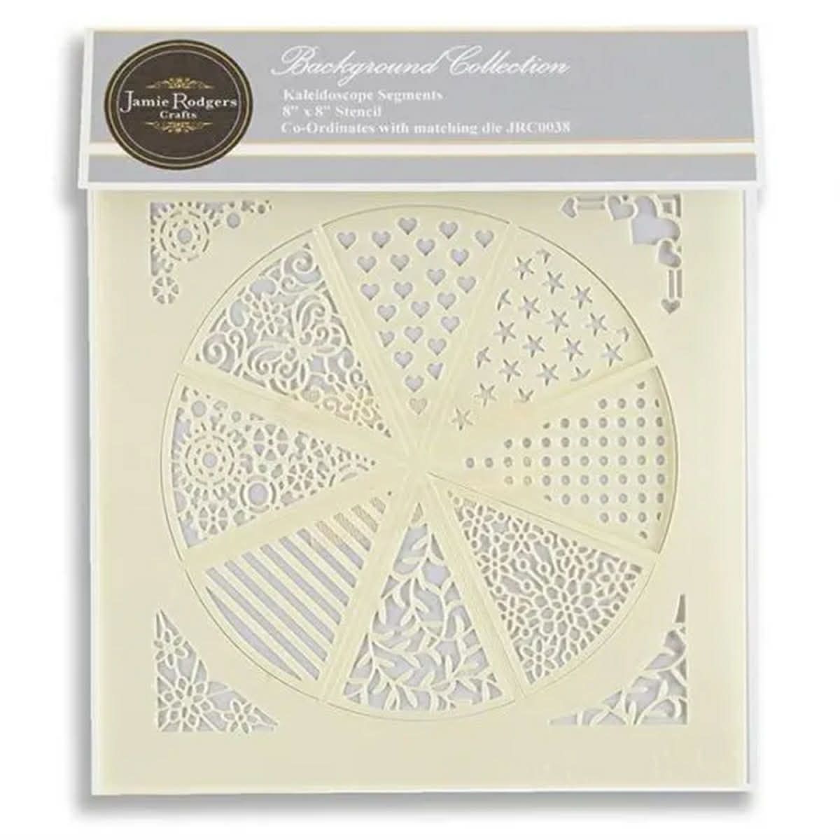 Kaleidoscope Segments Stencil Background Collection