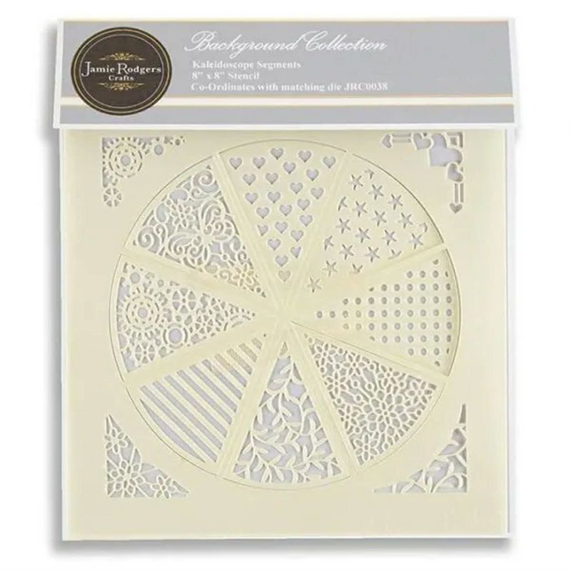 Kaleidoscope Segments Stencil Background Collection