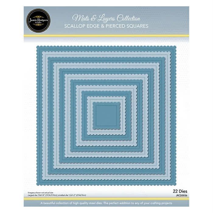 Scallop Edge and Pierced Squares Mats and Layers Collection