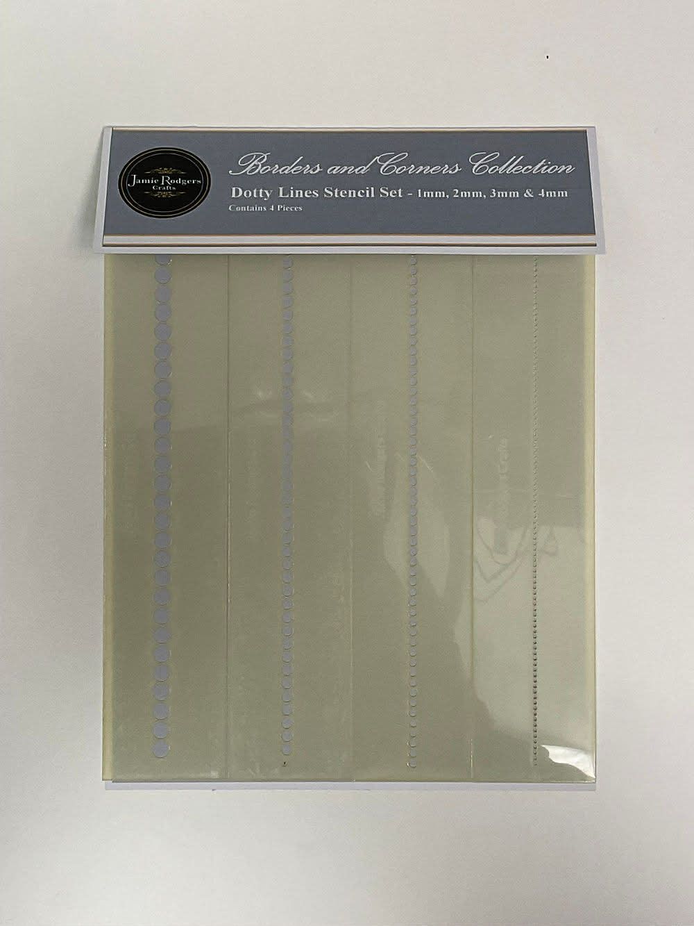 Dotty Lines Stencil x4