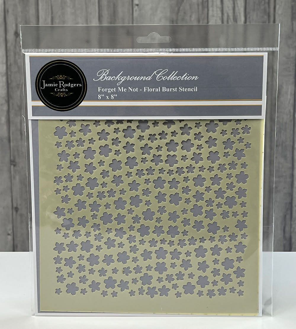 Floral Burst  8x8 Stencil