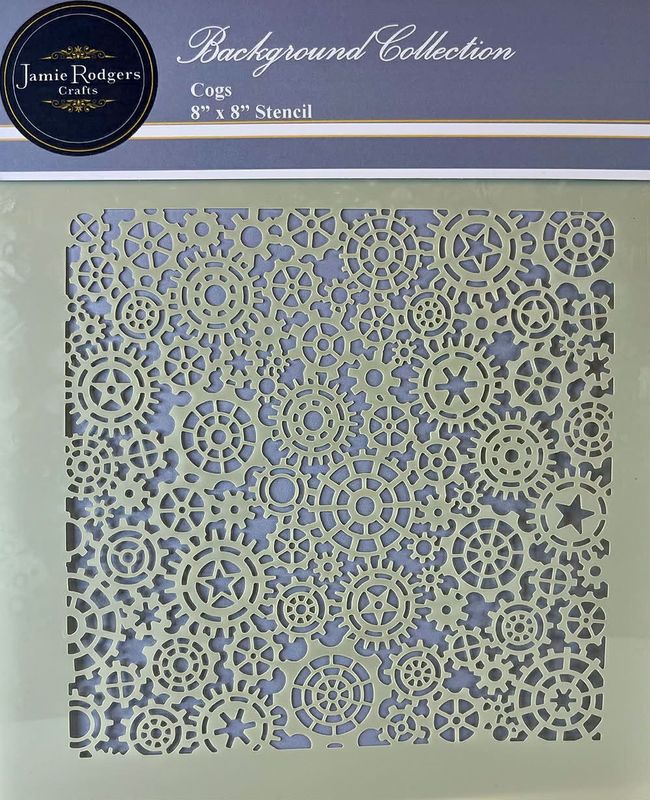 Cogs 8x8 Stencil