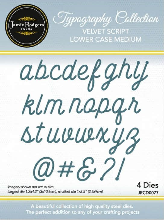 Velvet Script  Alphabet Lower Case