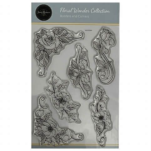 Borders and Corners  A6 Clear Stamp from Floral Wonder Collection