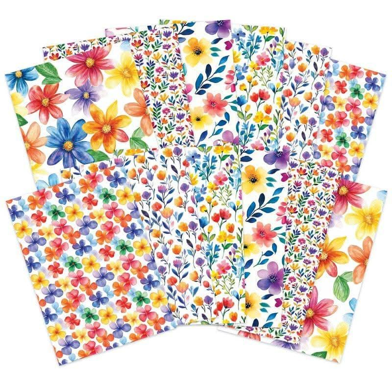 Funky Florals Adorable Scorable  10pcs