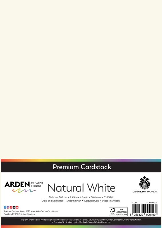 Natural White A4 x 20 sheets