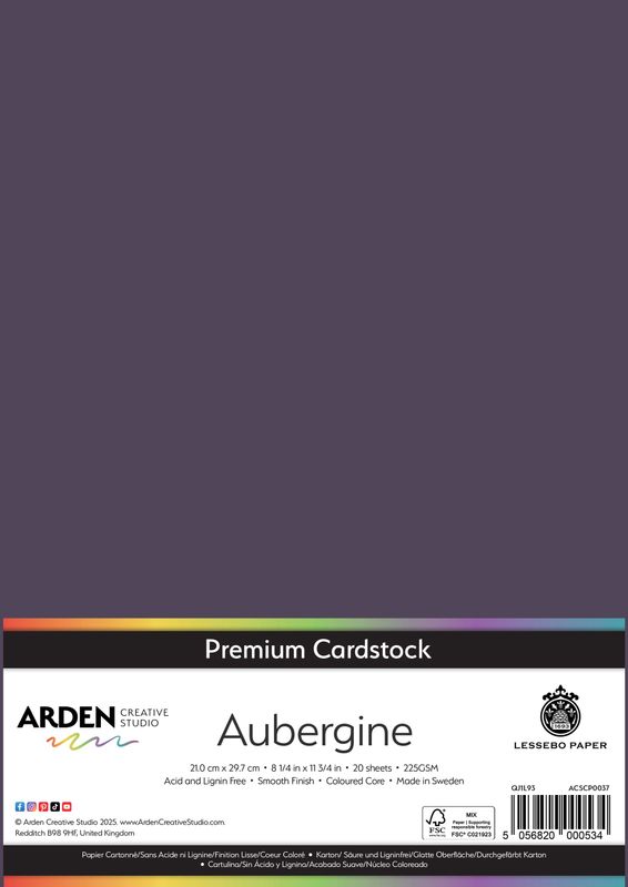 Aubergine A4 x 20 sheets