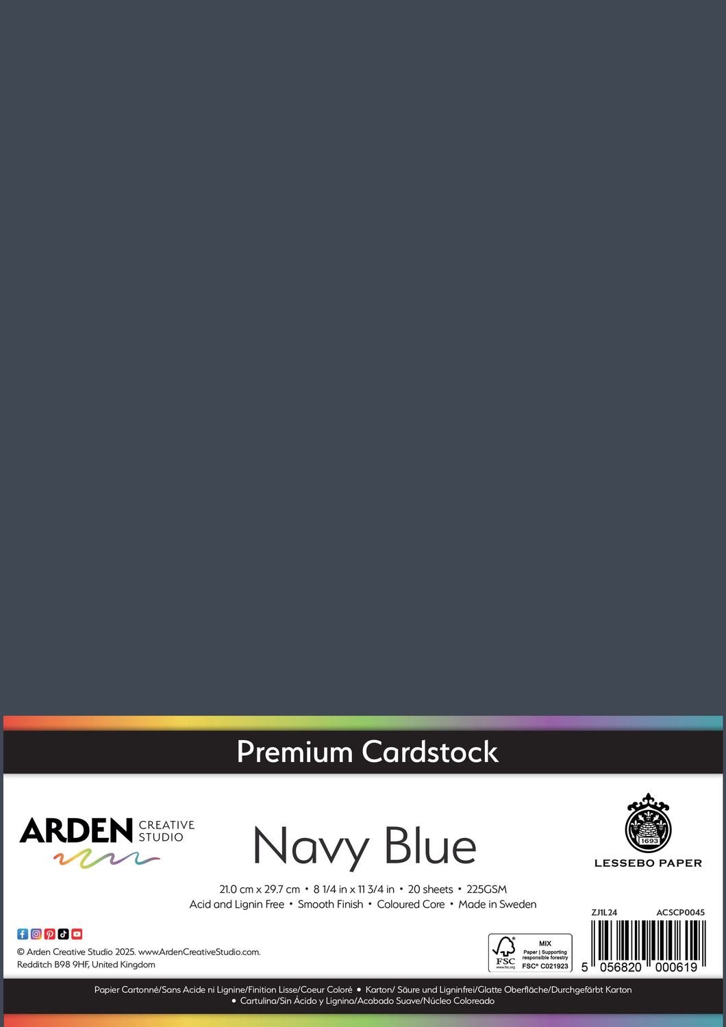 Navy Blue A4 x 20 sheets