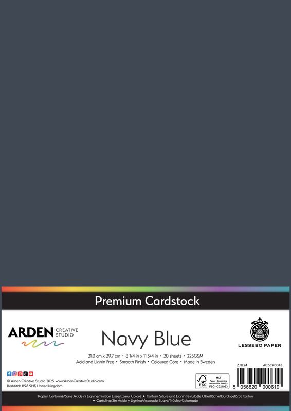 Navy Blue A4 x 20 sheets