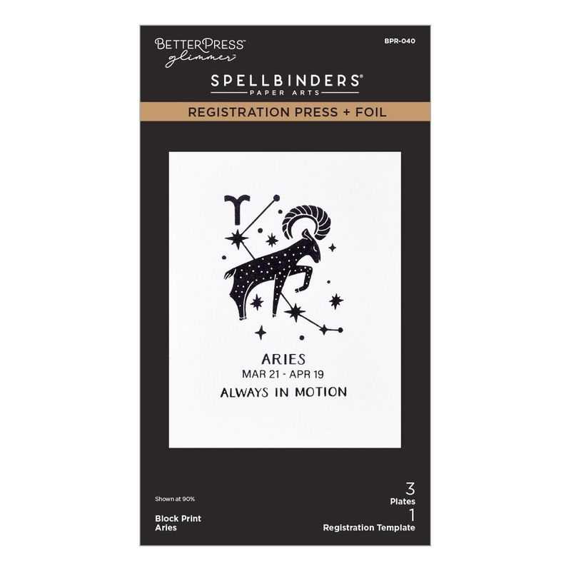 Spellbinders - Block Print Aries Registration Press + Foil Plate